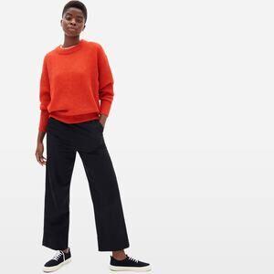 Everlane The Cocoon Crew in Alpaca Orange Base - Size XS